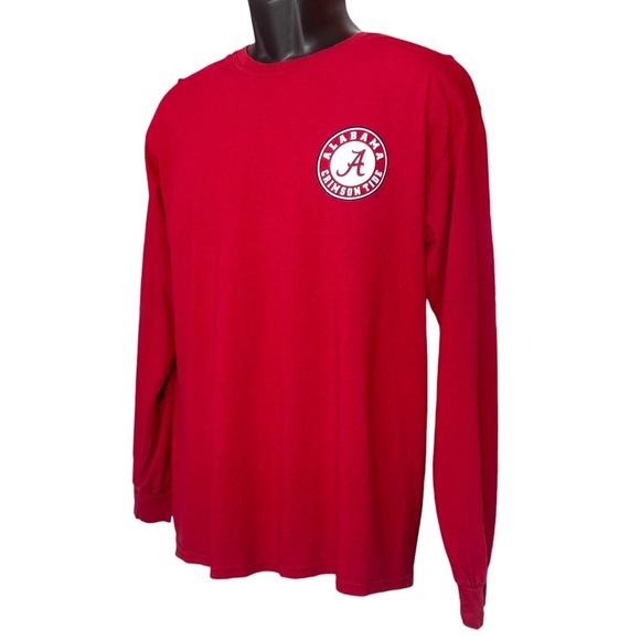 ALABAMA CRIMSON TIDE Red Long Sleeve Graphic Shirt New World Graphics Large NCAA - Picture 6 of 10